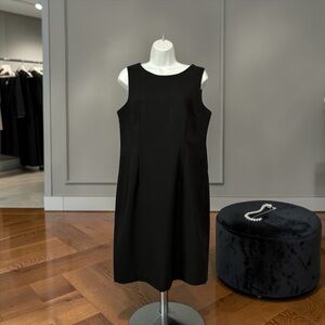 Mario Serrani Italy, Classic Black Dress, Elegant Fit, Size 12